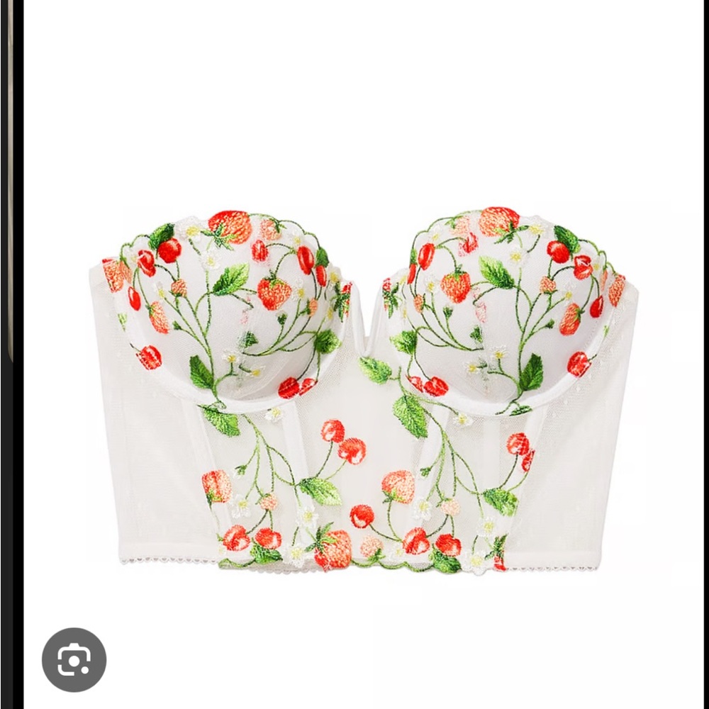 Victoria's Secret cherry corset top
